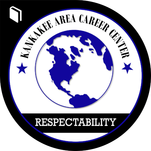 Picture of Respectability Badge. Career Center Logo in center.